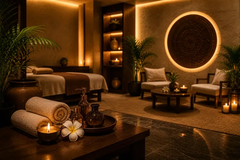 Private treatment suite at Moon Rose Spa Ajman