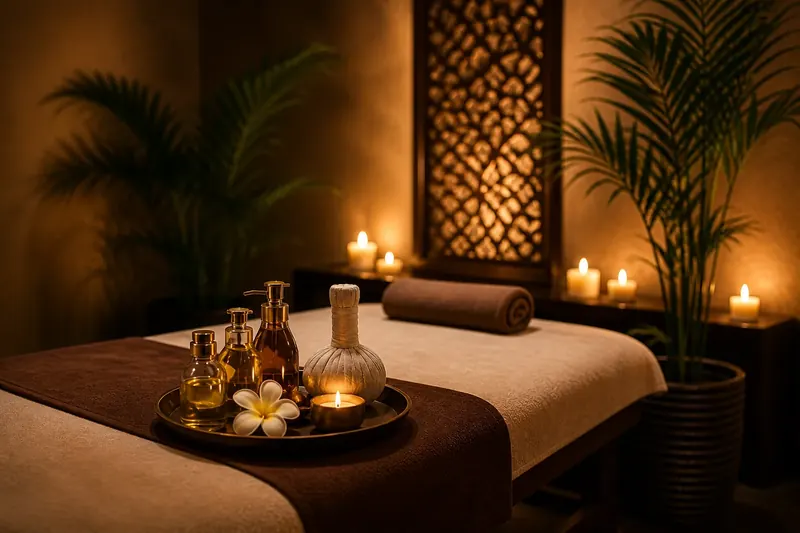 Private treatment suite at Moon Rose Spa Ajman