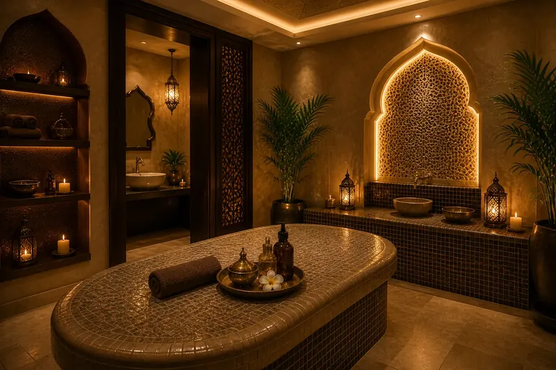 Private treatment suite at Moon Rose Spa Ajman