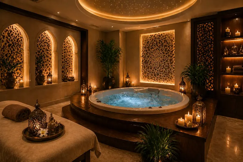 Private treatment suite at Moon Rose Spa Ajman