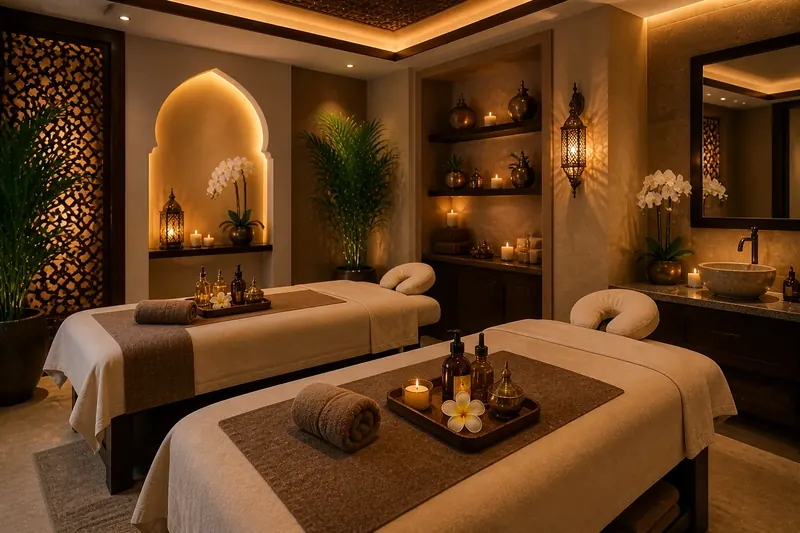 Private treatment suite at Moon Rose Spa Ajman