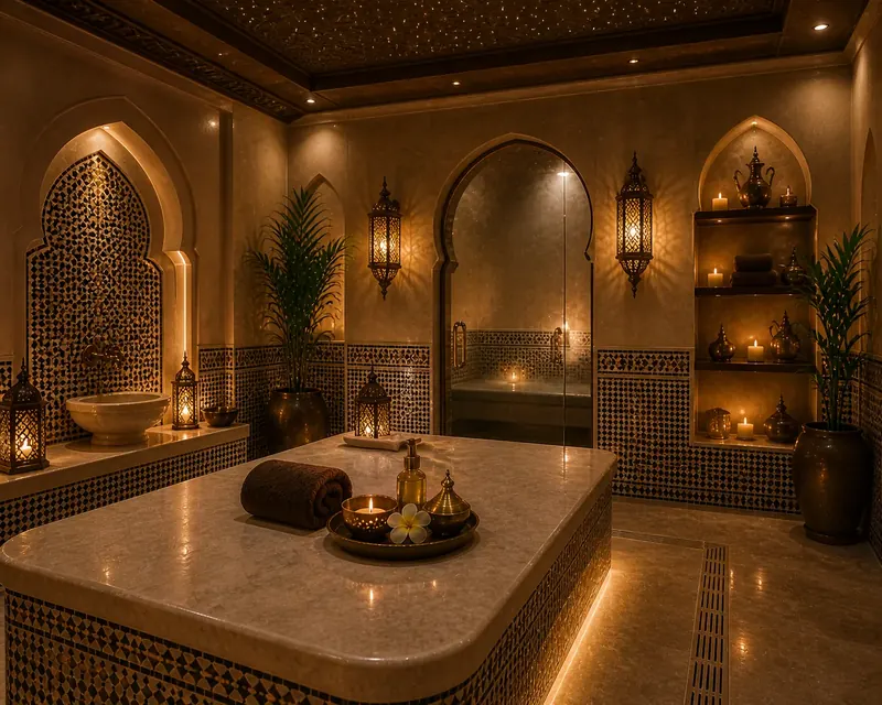 Private treatment suite at Moon Rose Spa Ajman